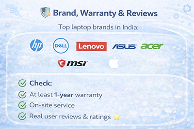 Popular laptop brands comparison for quality and reliability