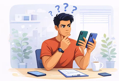 Smartphone buying guide highlighting camera, performance and battery life