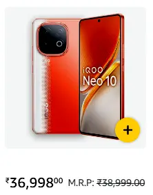 iQOO Neo 10 gaming smartphone Titanium Chrome finish