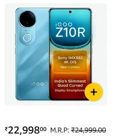iQOO Z10R 5G smartphone AMOLED display