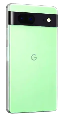 “Google Pixel 9a smartphone showing clean Android interface, compact design and dual rear camera”